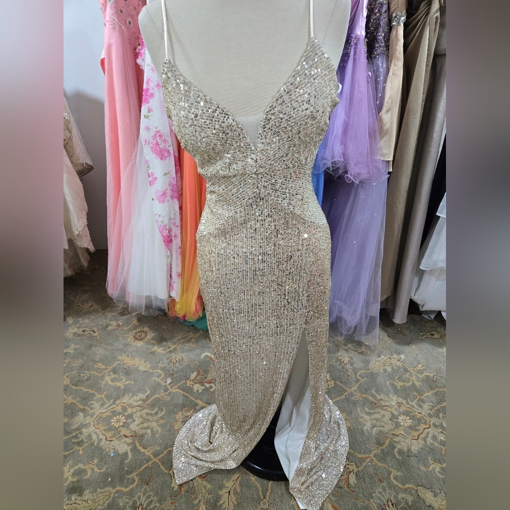 Elegant Sequin Evening Gown